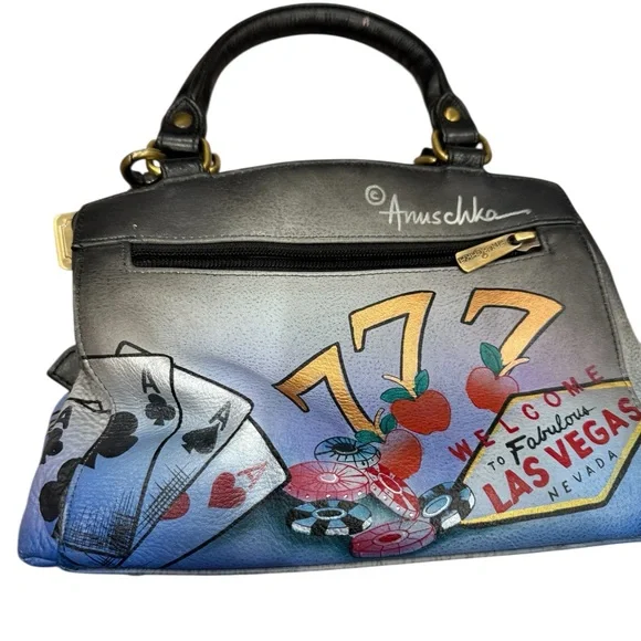 Anuschka Gray and Blue Baby Bag - Picture 5 of 5